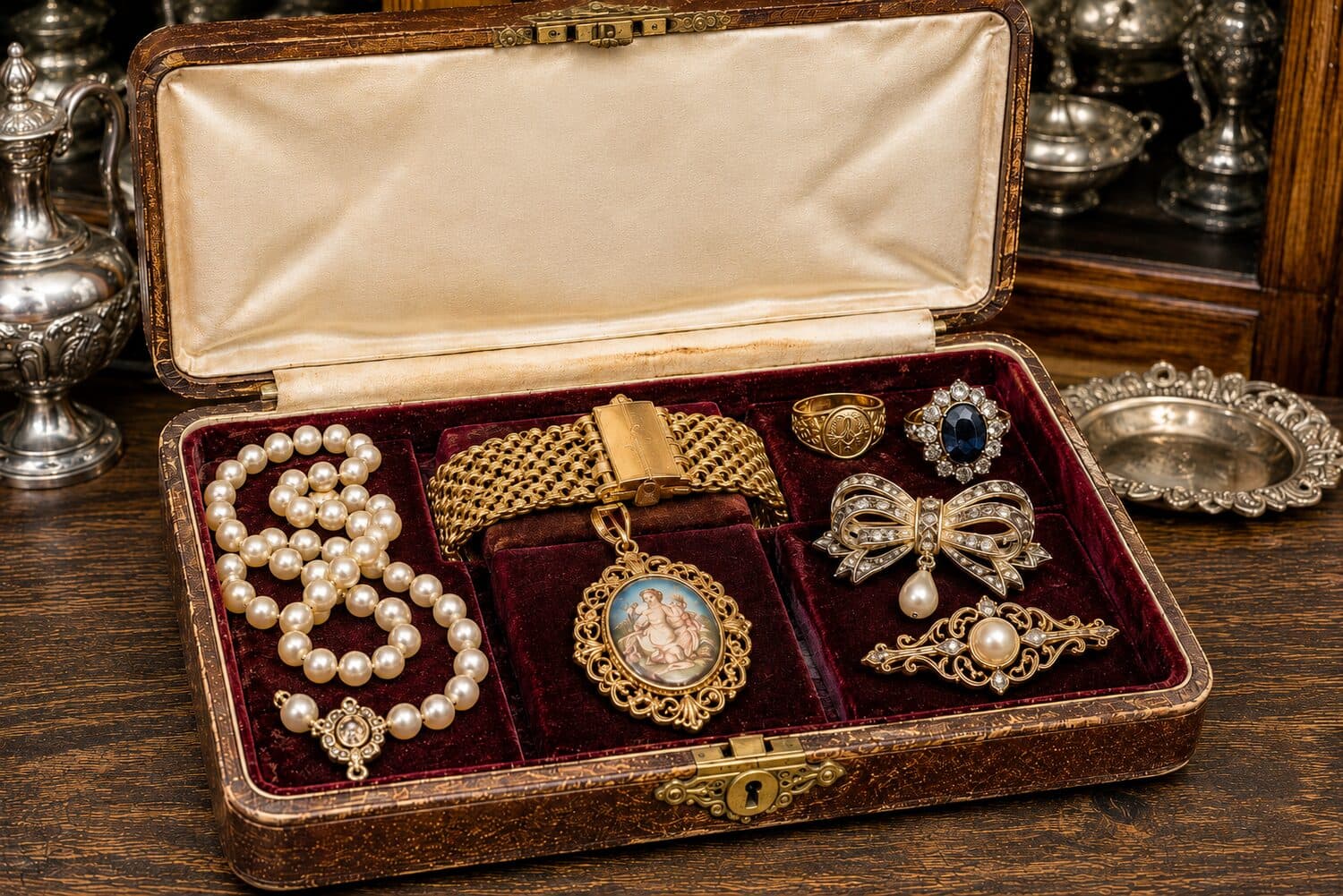 Bijoux anciens — Or, pierres précieuses, signés ou non