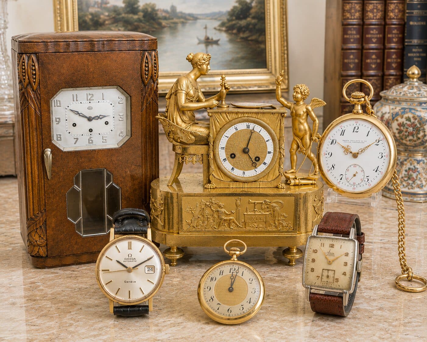 Horlogerie — Montres, pendules, horloges de parquet