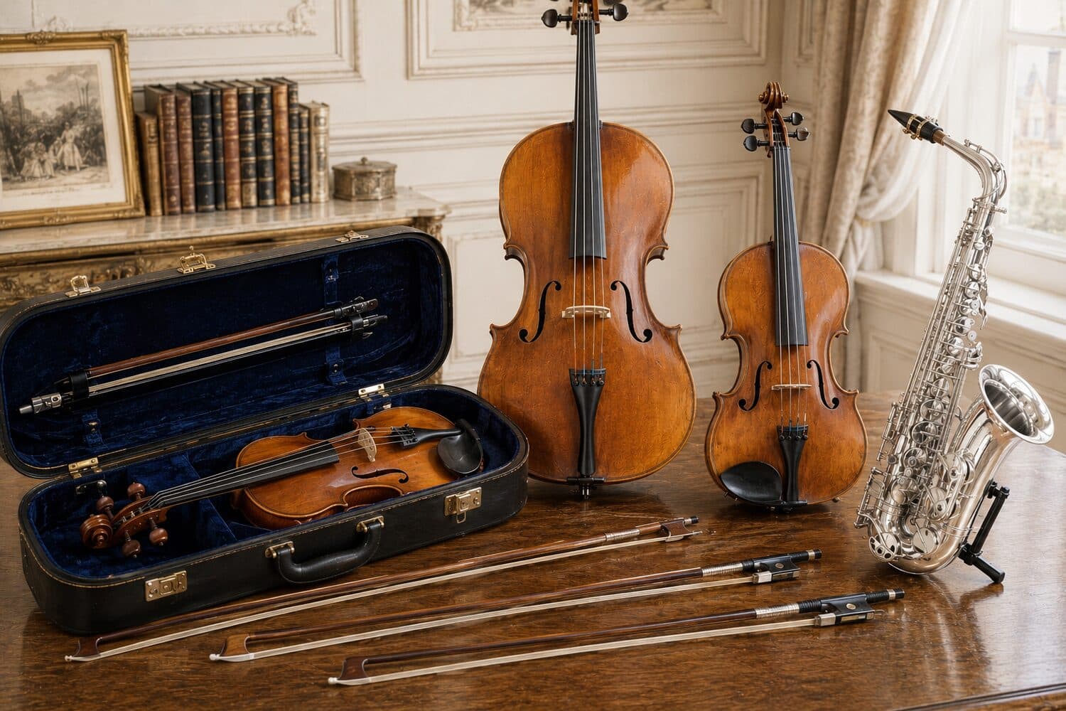 Instruments de musique — Violons, pianos, instruments à vent