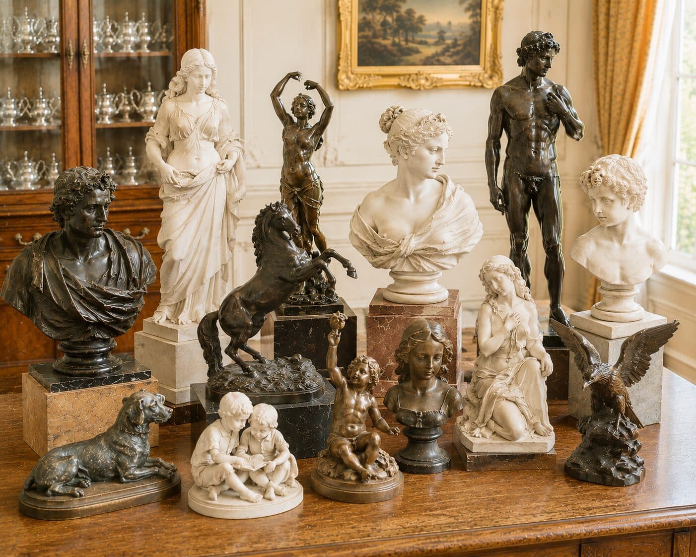 Sculptures — Bronzes, marbres, terres cuites