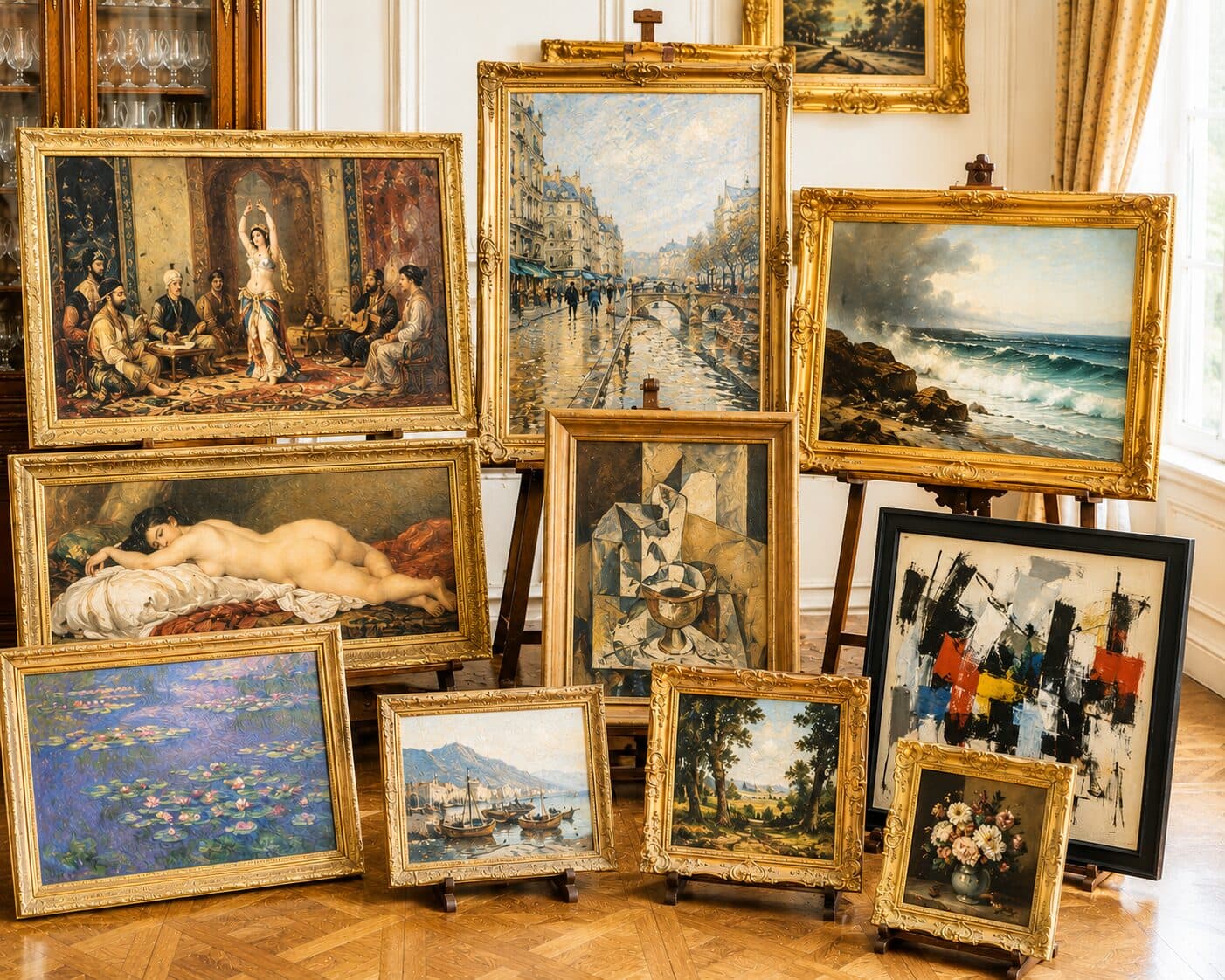 Tableaux — Huiles, aquarelles, dessins anciens