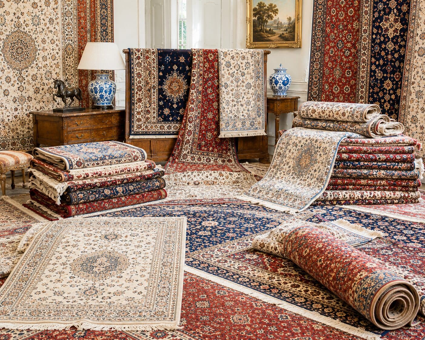 Tapis — Persans, anciens, signés